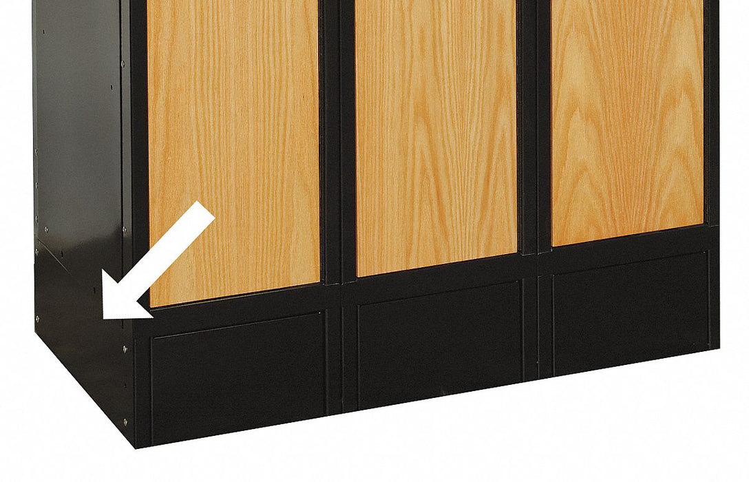 End Base Side Black 6 x1/16 x18 