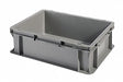 Straight Wall Ctr Gray Solid PP