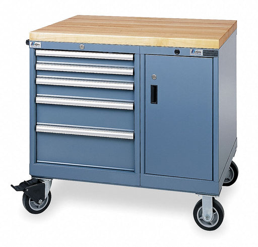 Mod Drwr Cab 37-1/4 H 5 Drwr Clssc Blue