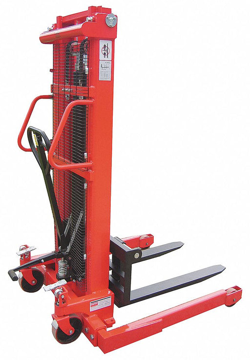 Adj Base Hyd Stacker 2000 lb 63 In Lift