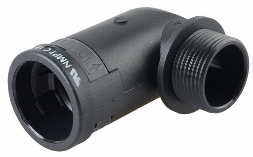 Elbow 90 Deg 0.510 in Black Polyamides