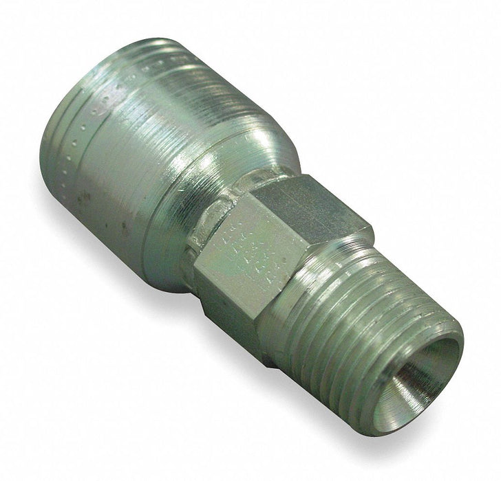 Crimp Fitting 1/4 I.D. 1/4 M NPTF