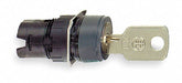 KeyedSelectorSwitch Black 2Pos 16mm