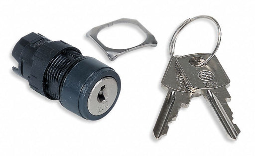 KeyedSelectorSwitch Black 3Pos 16mm