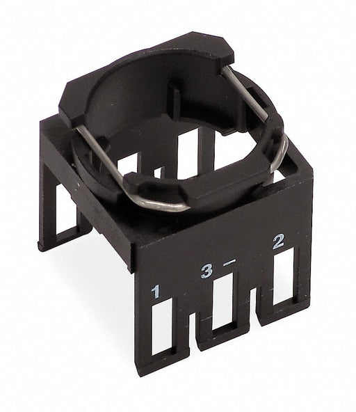 Mounting Base 16 mm Black Plastic