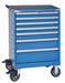 Mod Drwr Cab 43-1/4 H 7 Drwr Bright Blue