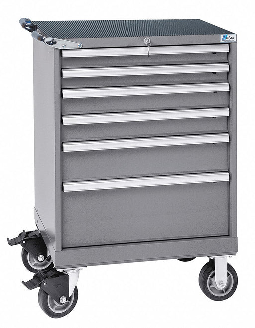 Mod Drwr Cab 41-1/2 H 6 Drwr Light Gray