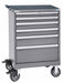 Mod Drwr Cab 41-1/2 H 6 Drwr Light Gray
