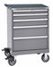 K3749 Mod Drwr Cab 41-1/2 H 5 Drwr Light Gray