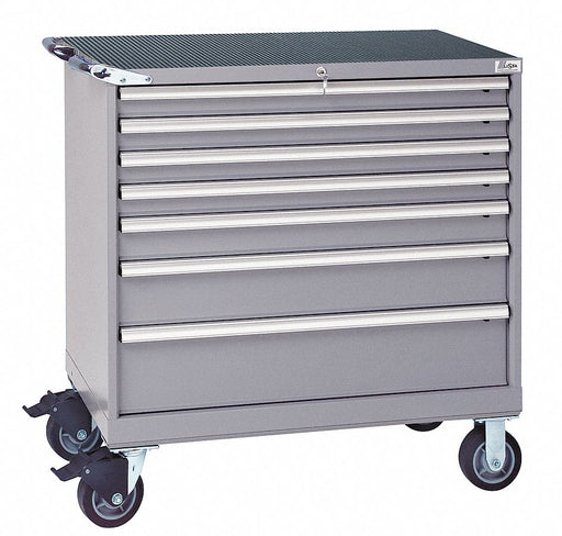 Mod Drwr Cab 41-1/2 H 6 Drwr Light Gray