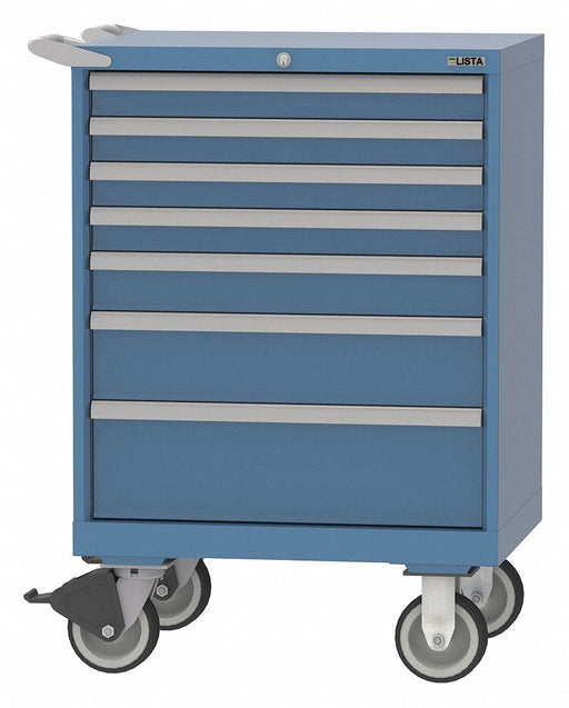 Mod Drwr Cab 41-1/2 H 7 Drwr Bright Blue