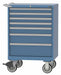 Mod Drwr Cab 41-1/2 H 7 Drwr Bright Blue