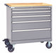 Mod Drwr Cab 41-1/2 H 5 Drwr Light Gray