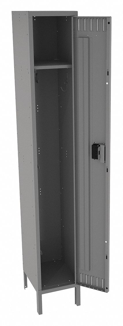 F0410 Lckr 1x1Lckr Gray 78 x12 x15 UnAssm