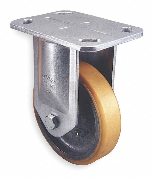 Plate Caster Rigid Polyurethane 6 1/8 H