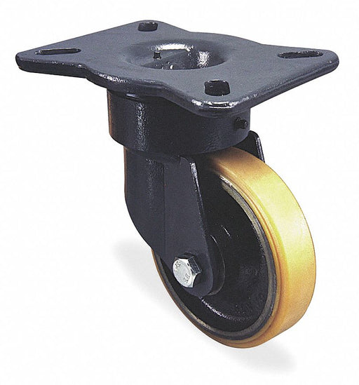 Plate Caster Swivel Polyurethane 8 1/2 H