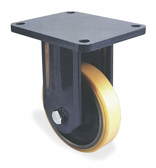 Plate Caster Rigid Polyurethane 8 1/2 H