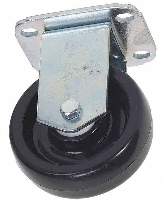 Plate Caster Rigid Polyolefin 6 3/16 H