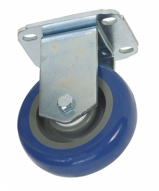 Plate Caster Rigid Polyurethane 5 1/8 H
