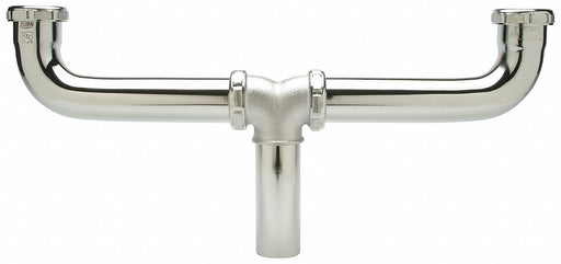 Waste Tee with Arm Center Outlet 16 In L