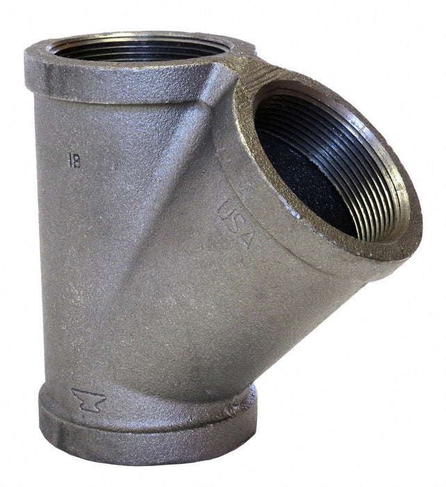 Wye Malleable Iron 4 in Pipe Size FNPT
