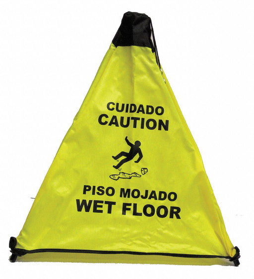 Safety Cone Yellow Cloth 18 in H
