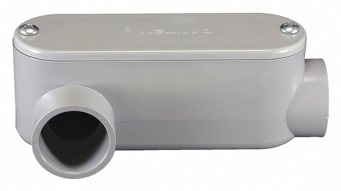 Conduit Outlet Body PVC Trade Size 1/2in
