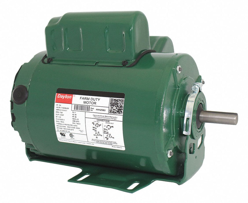 Farm Duty Mtr CS TEAO 3/4 HP 1725 rpm 56