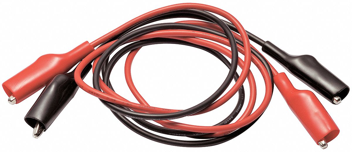 TestLeads Blk/Rd 150V 18AWG PVC 33/8ft