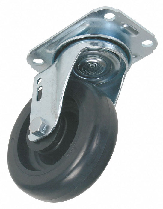 Plate Caster Swivel Polyolefin 5 3/4 H