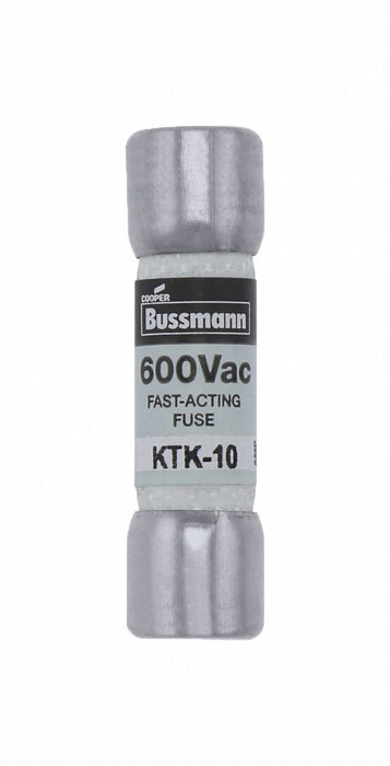 Fuse 600VAC CYL 10A 1.5in Midget KTK