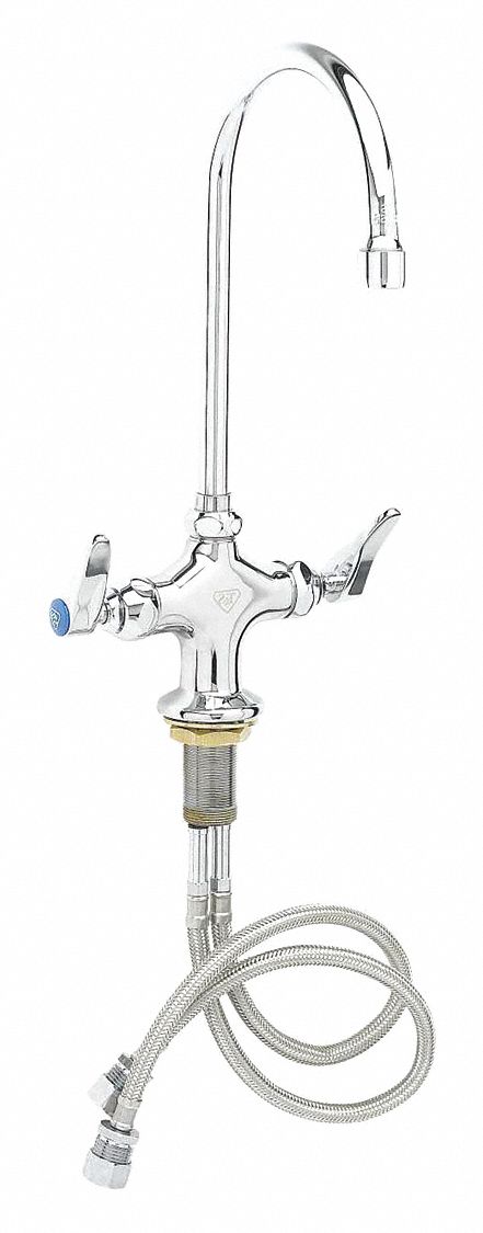 Gooseneck Chrome T S Brass 8.67gpm