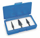 Step Drill Bit Set HSS 1/8-1 in 3 pc.