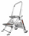 Safety Step Stool Alum 1-1/2ft H 300 lb