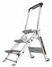 Safety Step Stool Alum 2-1/6ft H 300 lb