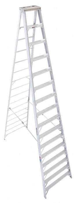 Stepladder Aluminum 16 ft H 300 lb Cap.