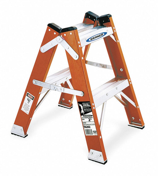 Twin Step Stool 24 In H 300 lb.