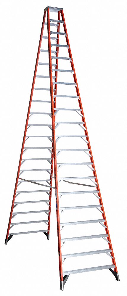 Twin Stepladder Fiberglass IA 20ft T7400