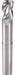 Sq. End Mill Single End Carb 1/4 