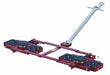 Tandem Machine Dolly 26 400 lb Steel