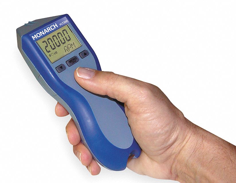 Laser Tachometer +/-0.05% RPM Acc LCD
