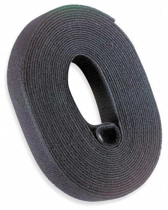 Hook-and-Loop Cable Tie Roll 15 ft Black