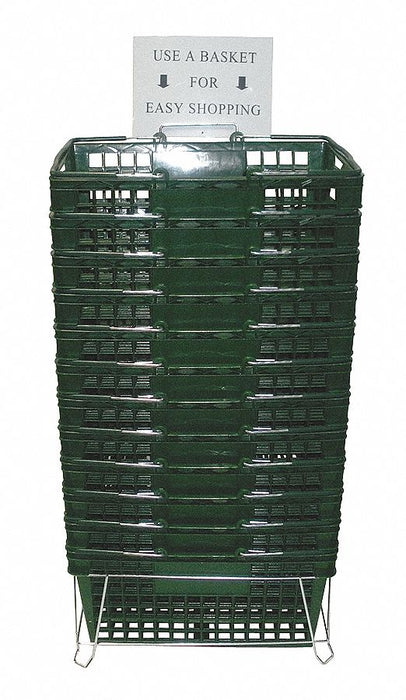 G1931 Hand Basket Green 8 5/8 in PK12