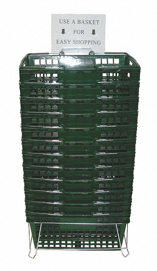 G1931 Hand Basket Green 8 5/8 in PK12