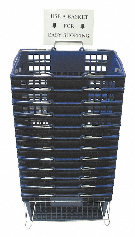 G1931 Hand Basket Blue 8 5/8 in PK12