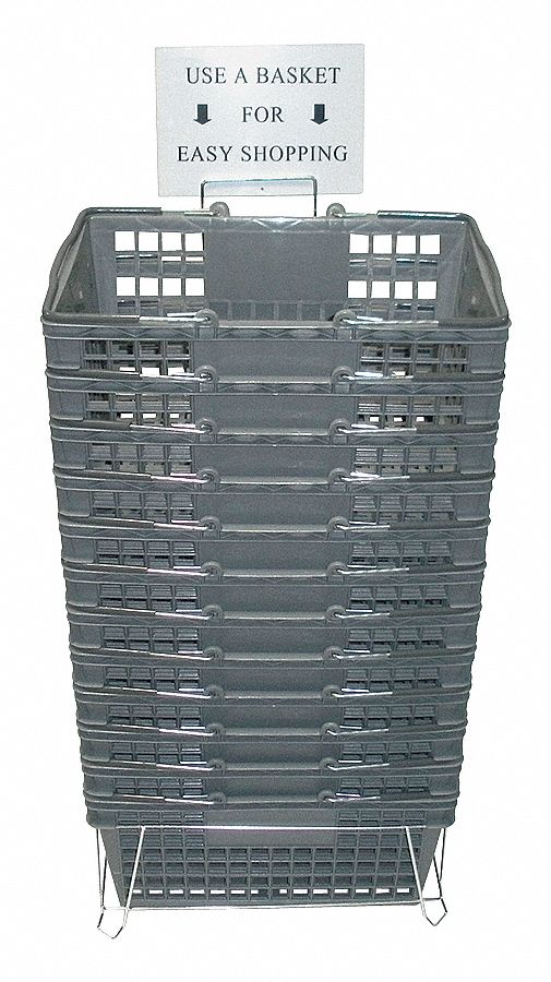 G1931 Hand Basket Gray 8 5/8 in PK12