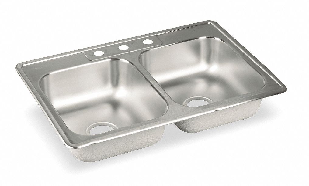 Elkay Double Sink Rect 13inx16inx7-3/4in