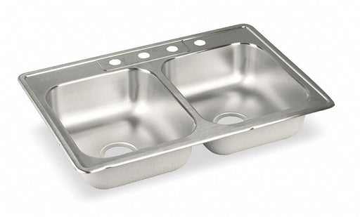 Elkay Double Sink Rect 13inx16inx7-3/4in