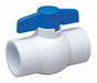 Manual 2-Way Ball Valve Socket PVC
