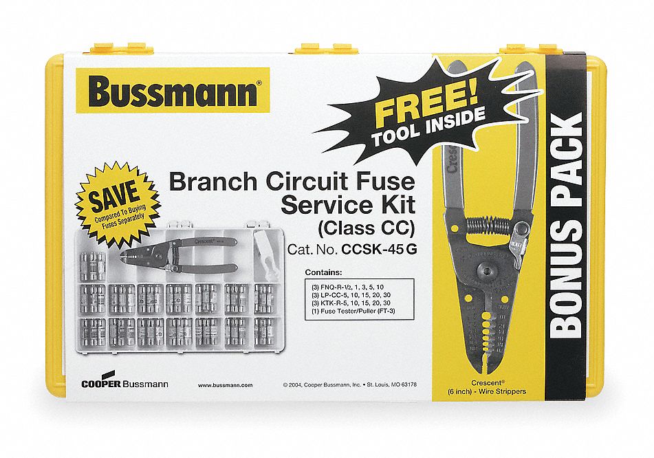 Fuse Kit 45 CC/Midget FNQ-R LP-CC KTK-R